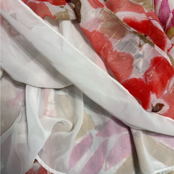 CHAUS Floral Pleated Skirt - Multicolor - Picture 5 of 7